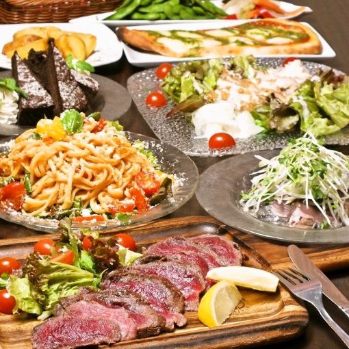 飲み放題なし料理料理全8品【赤身ステーキコース】2500円(税抜)♪