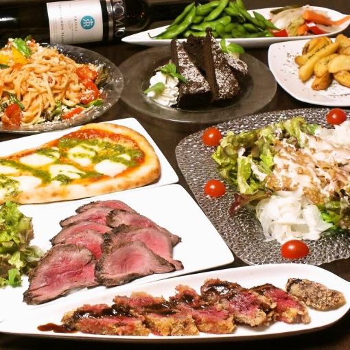 All-you-can-drink all-you-can-eat cuisine 8 items 【Specialty cattle cutlets】 5000 yen Tax excluded