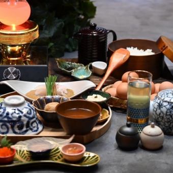 [Breakfast] White sesame sea bream chazuke set meal 2,000 yen (tax included) "1.5 times sea bream +500 yen"