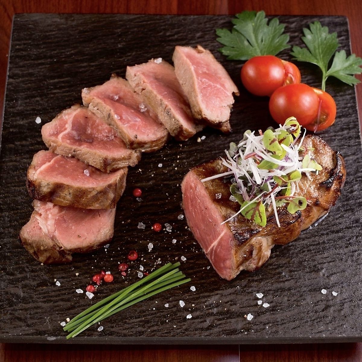 엄선한 【숙성 고기】! 와인 × 숙성 고기의 새로운 감각 세련된 일본 발 ☆