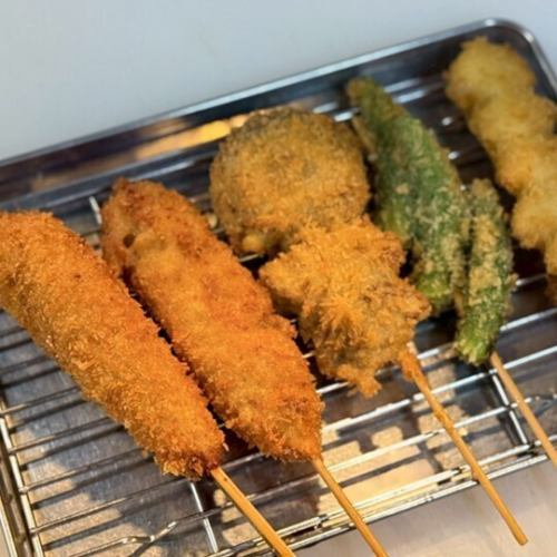 お得！串カツ五本盛り