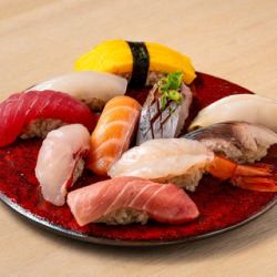 笑満ほろろの盛り合わせ 10貫