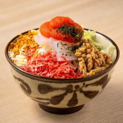 いか明太納豆もんじゃ