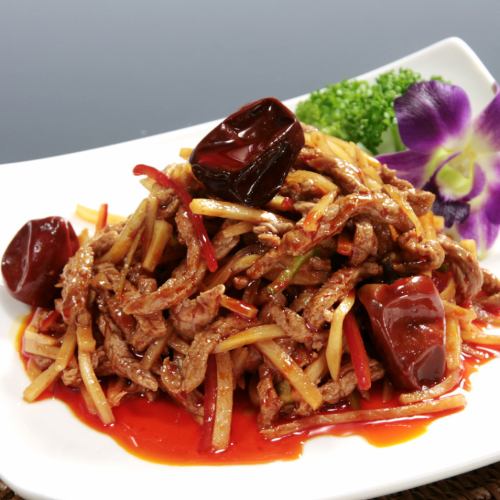 Sichuan-style stir-fried shredded pork