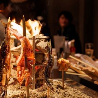 『吟ノ音コース』海鮮とおでんと炉端焼きを手軽に堪能できる【2.5時間飲み放題付/8品/3500円】