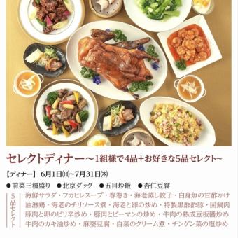 セレクトディナー　＊2025年6月1日(日)~7月31日(金)