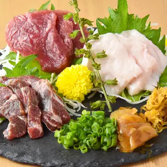 鮮馬3種盛り合わせ