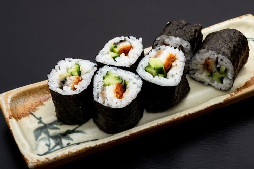 Eel and Cucumber Roll / Conger eel and Cucumber Roll / Mayonnaise and Shiso Mentai / Unashiso Roll