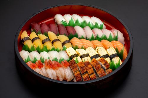 Assorted sushi wisteria