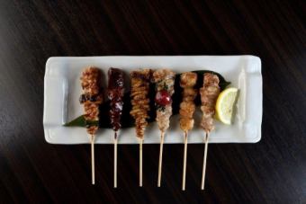 Omakase skewers six skewers