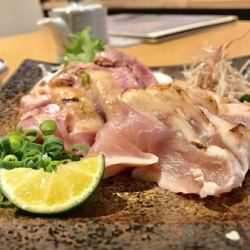 Assortment of 2 types of seared chicken (thigh, breast) directly from Kagoshima