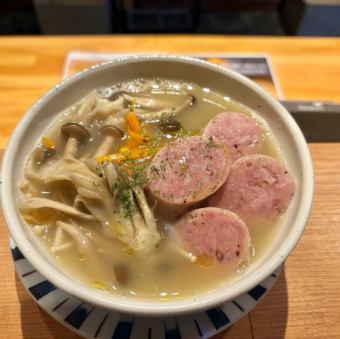 松露蘑菇粗磨香腸湯