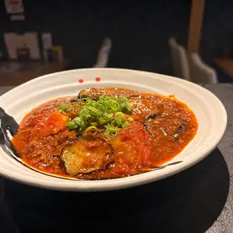 赤辛トマト麻婆茄子