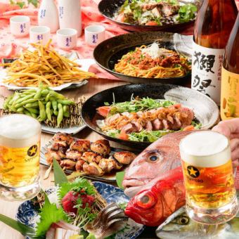 "Inkyotei Standard Course" 10 dishes including standard dishes, 3 hours of all-you-can-drink included, 5000 yen ⇒ 4000 yen ※Year-end regulations apply