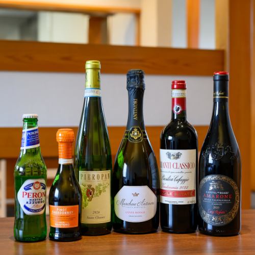 幅広く選べるドリンク