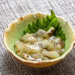 Salted squid/Octopus with wasabi