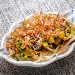 Eggplant with green onion and ponzu sauce