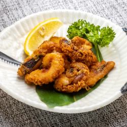 Deep fried squid legs