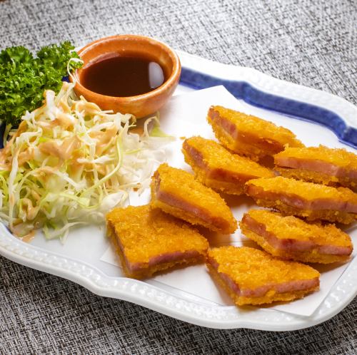 Fried ham cutlet