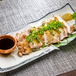 Grilled Satsuma chicken thigh (dressed with ponzu sauce)