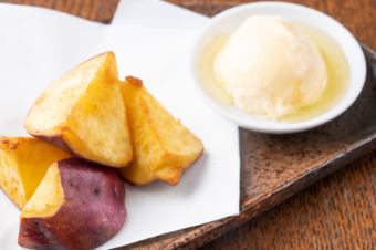 Sweet Potato Butter/Nagasaki Milkshake Ice Cream/Nagasaki Castella/Ikinari Dango