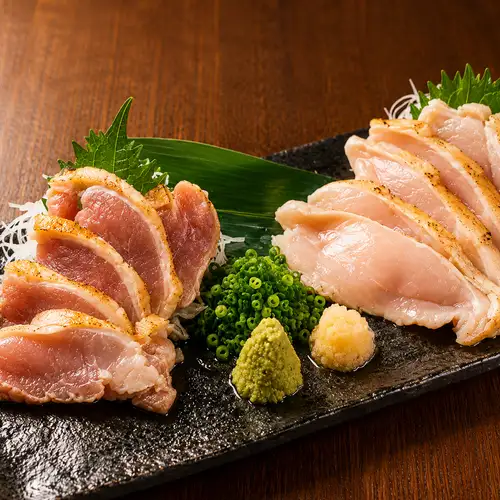 Satsuma Chirandori Chicken Sashimi (Two-item Platter)