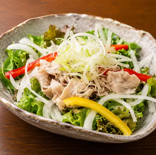 <Kagoshima> Black Pork Shabu-Shabu Salad