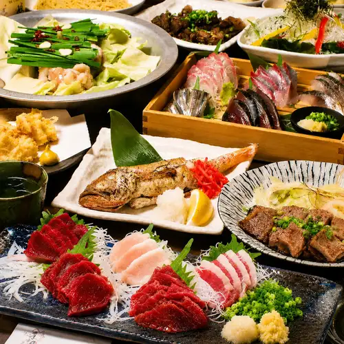 A wide variety of rare Kyushu dishes that you can only taste here are available!