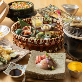 【旬の味覚を堪能】お料理ます田のコース料理 15,000円（税込）