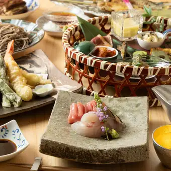 平日限定【月・火・水・木曜日】◆飲み放題付10,000円コース◆お料理　ます田　ショートコース