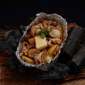 ホタテの包み焼きバター