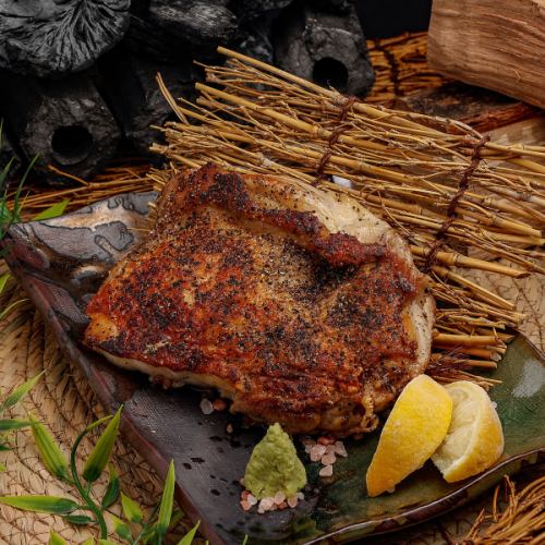 鶏もも黒胡椒一枚焼き