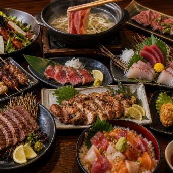 【2時間飲み放題付】仙台牛・厚切り牛タン・夢牡蠣◎豪華宴会コース【全10品/6000円→5000円】