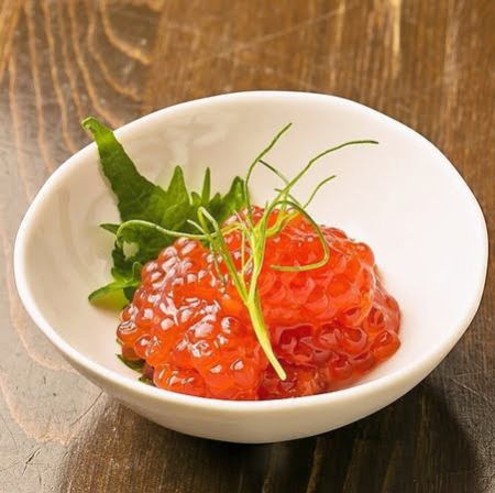 Salmon roe pickled in soy sauce