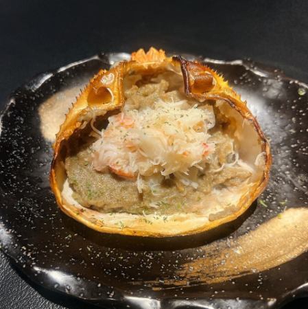蟹味噌壳烤雪蟹