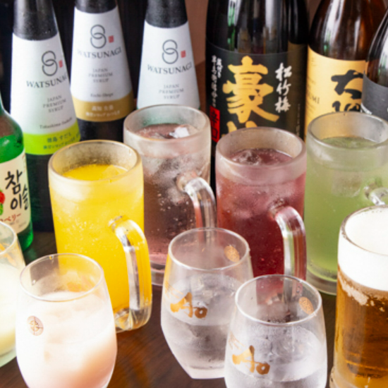 お好みのドリンクで乾杯♪お得な飲み放題もあり！