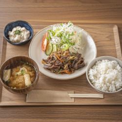 国産牛の焼肉ランチ