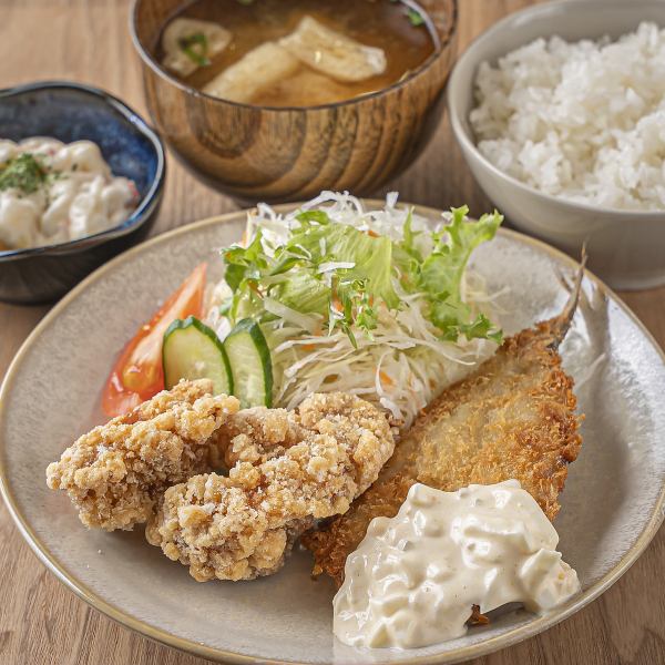 境港産アジを使ったアジからランチ