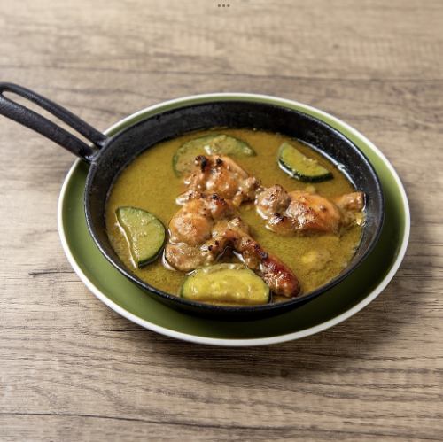 グリルチキングリーンカレー