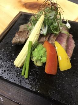 Domestic beef porcelain grilled ~ at Japone sauce ~