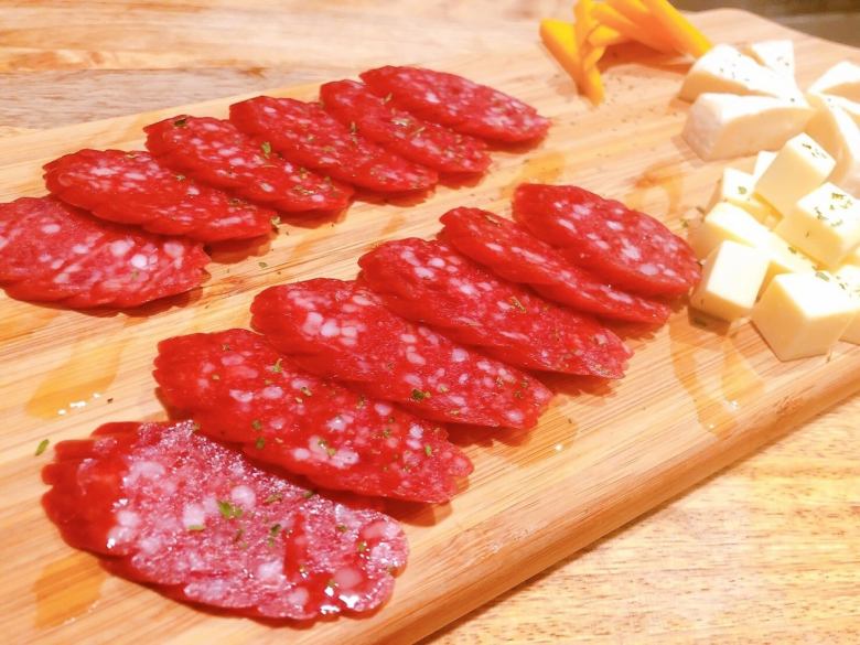 Assorted salami and cheese