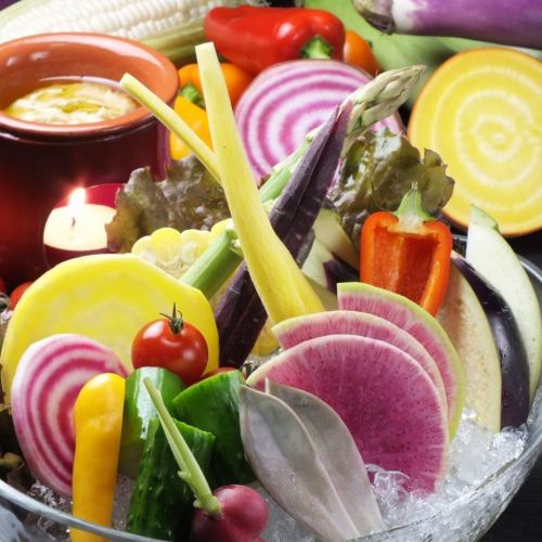 《一番人気》 彩り野菜の味噌バーニャカウダー