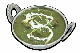 Mutton and spinach curry