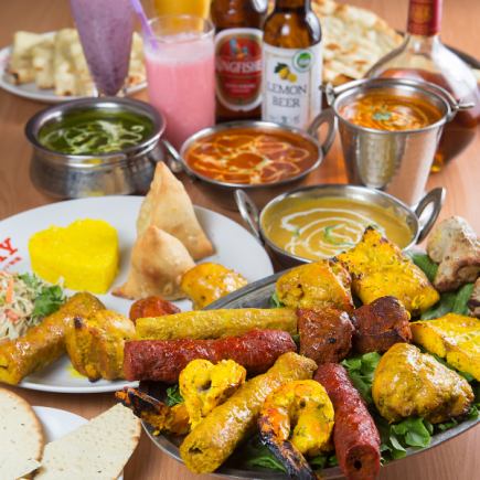 [120 minutes all-you-can-eat and drink] No. 1 in popularity! All-you-can-eat authentic Indian food + all-you-can-drink 4,235 yen (tax included)