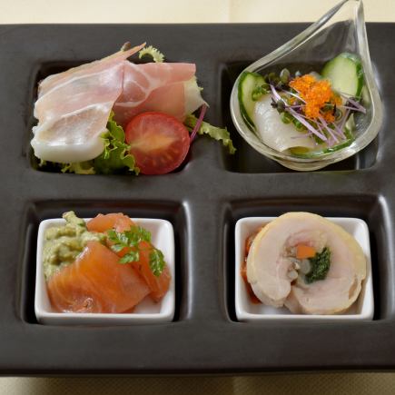 ディナーBコース ~複数の選択肢からメインディッシュを選べるコース、デザートプレートご用意可~