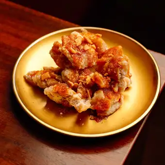 鶏皮にんにく醤油揚げ