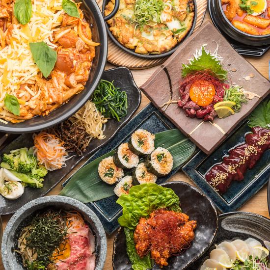 우메다 오사카 먹고 마시고 생일 뷔페 여자 회 삼겹살 쵸아찌킨 한국 요리