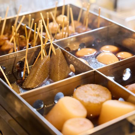 【極致關東煮套餐】五種招牌關東煮和炸牡蠣! 2.5小時暢飲,共8道菜,5000日圓