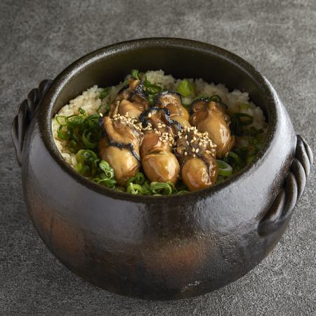 牡蠣土鍋ご飯