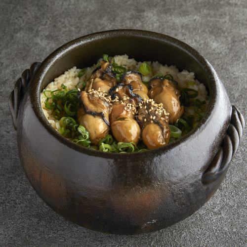 牡蠣土鍋ご飯